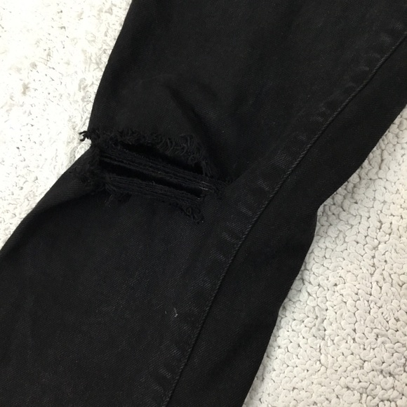 PACSUN STACKED Skinny Ripped Knee JEANS size 31x32 - Picture 8 of 12